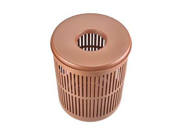 Bitz Zone Denmark Ume Laundry Basket Dia 40 X 54 Cm 60 Liter Terracotta