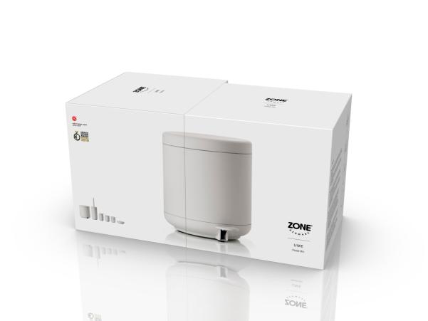 Bitz Zone Denmark Ume Pedal Bin Dia. 19 5 X 22 Cm 4 Liter Soft Grey