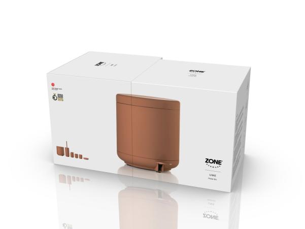 Bitz Zone Denmark Ume Pedal Bin Dia 19 5 X 22 Cm 4 Liter Terracotta