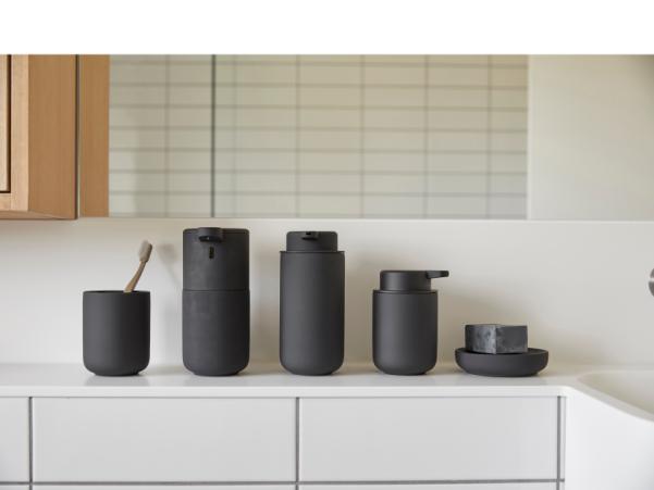 Bitz Zone Denmark Ume Soap Dish Dia. 12 X 3 Cm Black