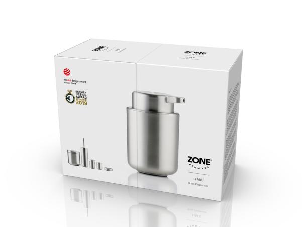 Bitz Zone Denmark Ume Soap Dispenser Dia 8 3 X 12 8 Cm 0 25 Liter Steel