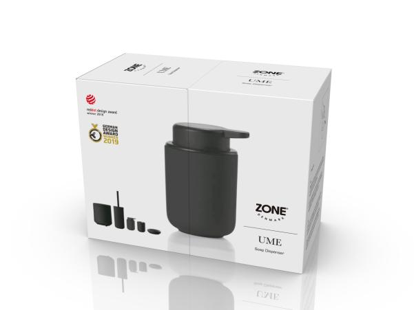 Bitz Zone Denmark Ume Soap Dispenser Dia. 8 3 X 12 8 Cm 0 25 Liter Black