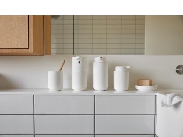 Bitz Zone Denmark Ume Soap Dispenser Dia. 8 3 X 12 8 Cm 0 25 Liter White