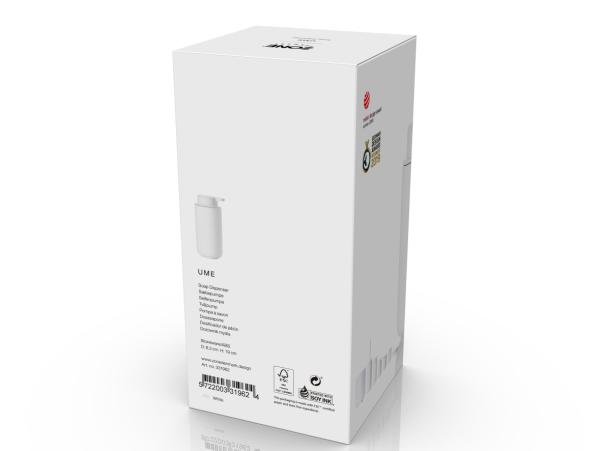 Bitz Zone Denmark Ume Soap Dispenser Dia. 8 3 X 19 Cm 450 Ml White