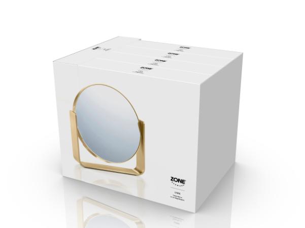 Bitz Zone Denmark Ume Table Mirror 19 X 4 X 19 5 Cm Brass