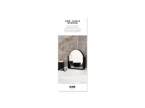 Bitz Zone Denmark Ume Table Mirror Product Sign Retail EN 8 5 X 22 Cm