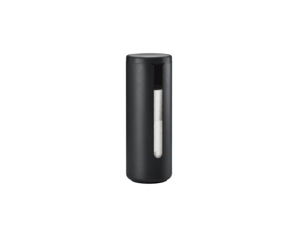 Bitz Zone Denmark Ume Toilet Paper Storage Dia 15 X 40 5 Cm Black