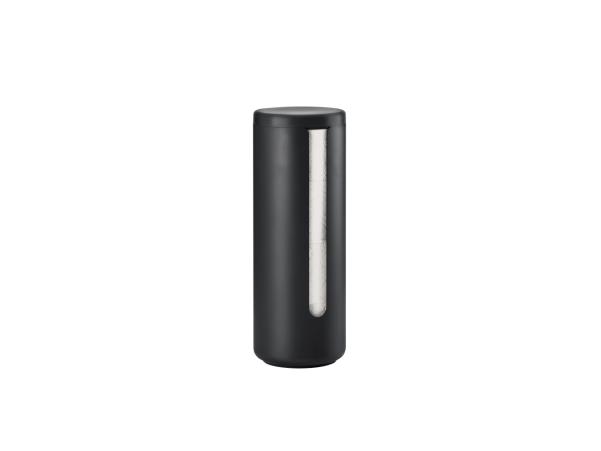 Bitz Zone Denmark Ume Toilet Paper Storage Dia 15 X 40 5 Cm Black