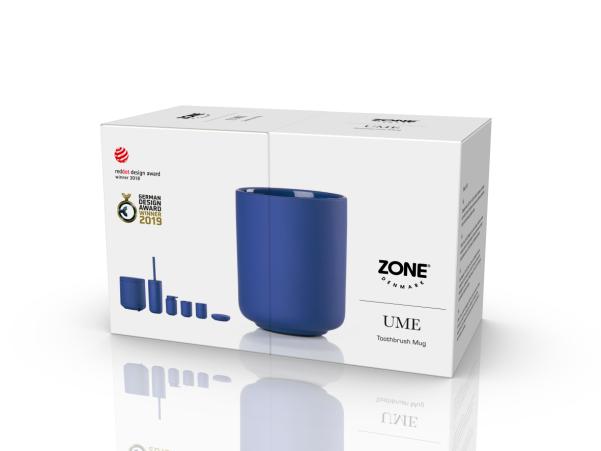Bitz Zone Denmark Ume Toothbrush Mug Dia. 8.3 X 10.3 Cm Indigo Blue