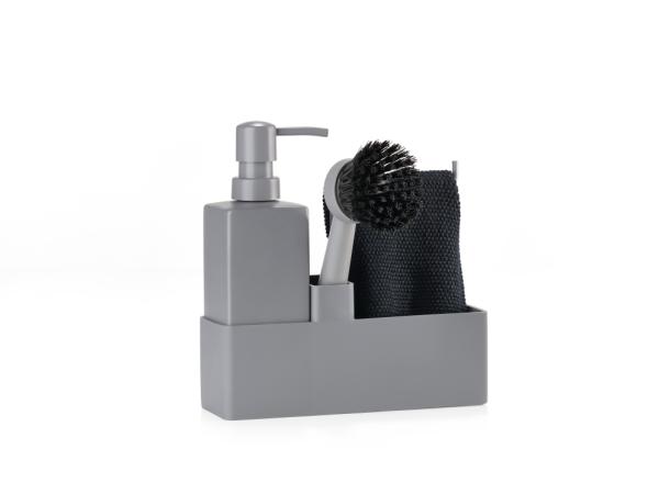 bitz Zone Dishwashing set 19 x 6 x 20.5 cm 4 parts Grey