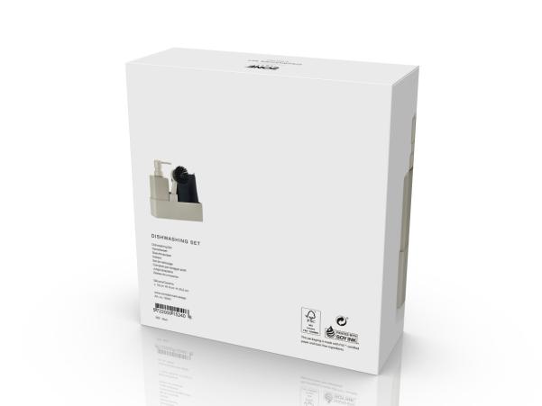 Bitz Zone Dishwashing Set 19 X 6 X 20.5 Cm 4 Parts Mud