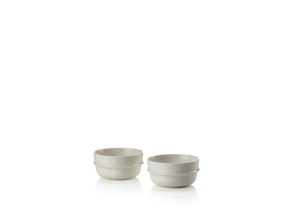 bitz Zone Inu Bowl Dia. 12 x 6.2 cm 0.4 liter 2 pcs. Offwhite