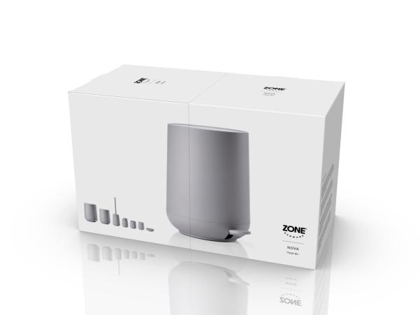 Bitz Zone Nova Pedal Bin Dia. 20 5 X 23 5 Cm 3 Liter Gull Grey