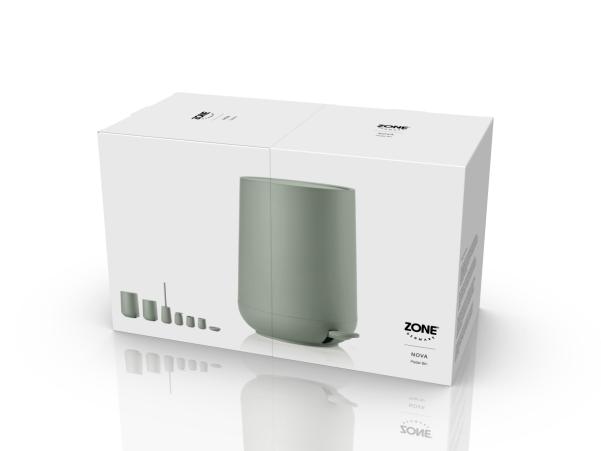 Bitz Zone Nova Pedal Bin Dia 20.5 X 23.5 Cm 3 Liter Matcha Green