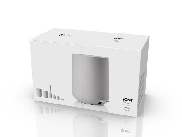 Bitz Zone Nova Pedal Bin Dia. 20 5 X 23 5 Cm 3 Liter Soft Grey