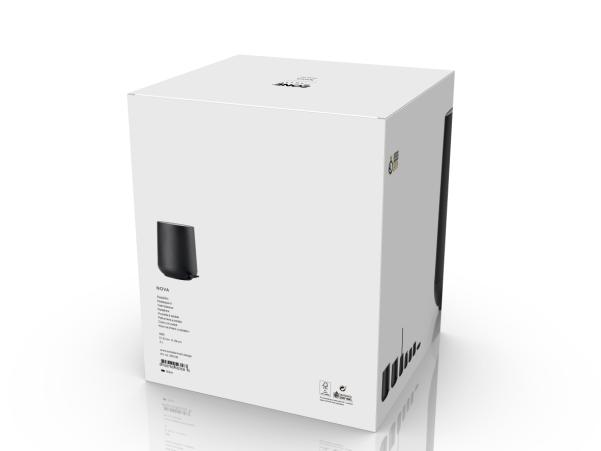 Bitz Zone Nova Pedal Bin Dia. 23 X 29 Cm 5 Liter Black