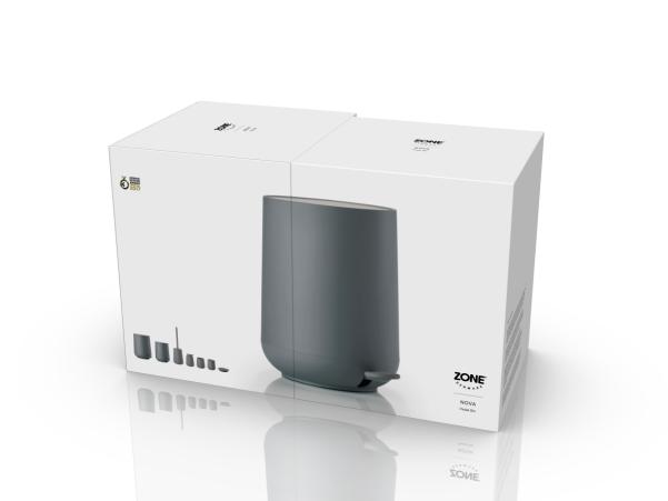 Bitz Zone Nova Pedal Bin Dia. 23 X 29 Cm 5 Liter Grey