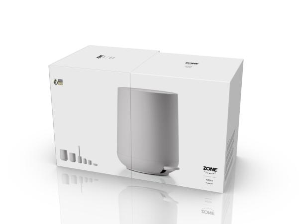 Bitz Zone Nova Pedal Bin Dia. 23 X 29 Cm 5 Liter Soft Grey