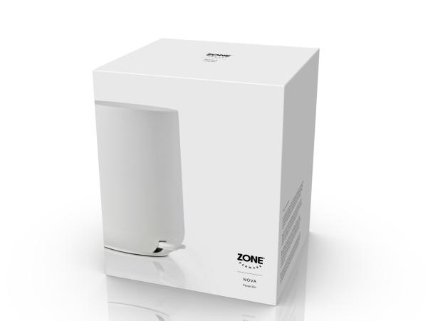 Bitz Zone Nova Pedal Bin Dia. 23 X 29 Cm 5 Liter White