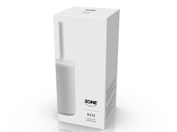 Bitz Zone Rim Toilet Brush For Wall Dia 10 X 38.2 Cm White
