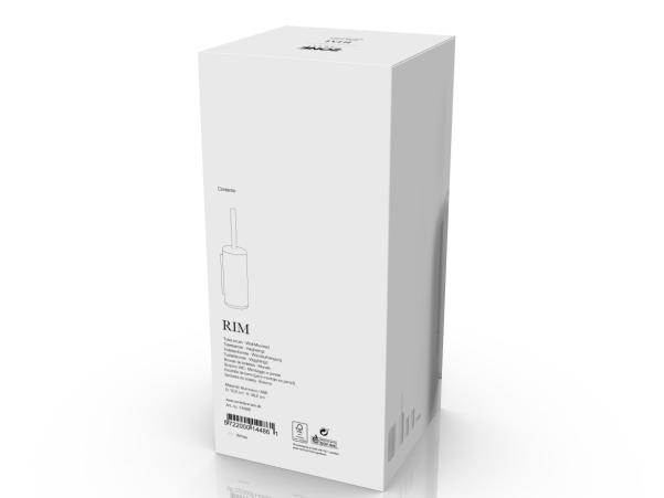 Bitz Zone Rim Toilet Brush For Wall Dia 10 X 38.2 Cm White