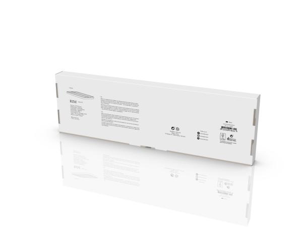 Bitz Zone Rim Towel Rail Double 44 X 12.5 X 2.5 Cm Black