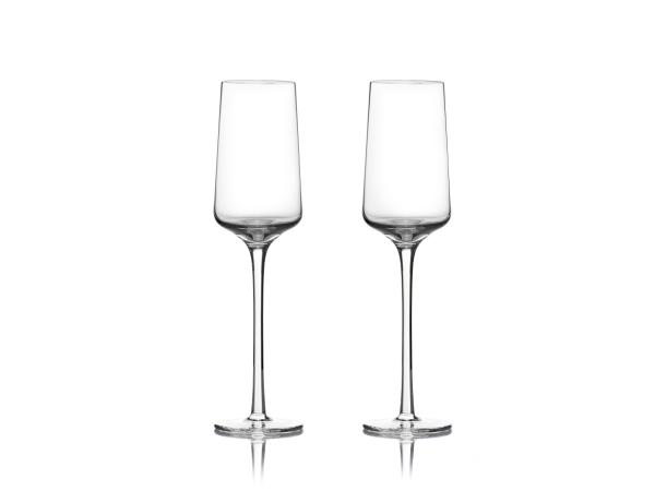 bitz Zone Rocks Champagne glass Dia 3 x 23 cm 21 cl 2 pcs Clear