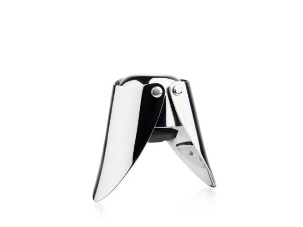bitz Zone Rocks Champagne stopper Dia. 4 x 6.4 cm Polished Steel