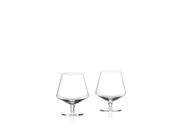 bitz Zone Rocks Cognac glass Dia 10.4 x 12.5 cm 45 cl 2 pcs Clear