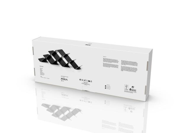 Bitz Zone Rocks Wine Rack 51.3 X 20 X 16.9 Cm Black