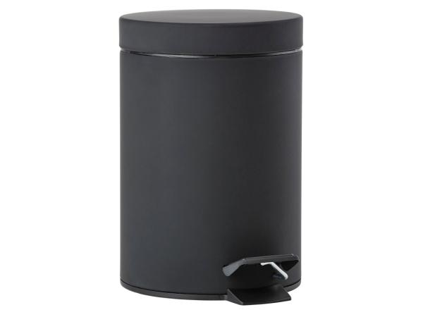 bitz Zone Solo Pedal Bin Dia. 17 x 25 cm 3 liter Black