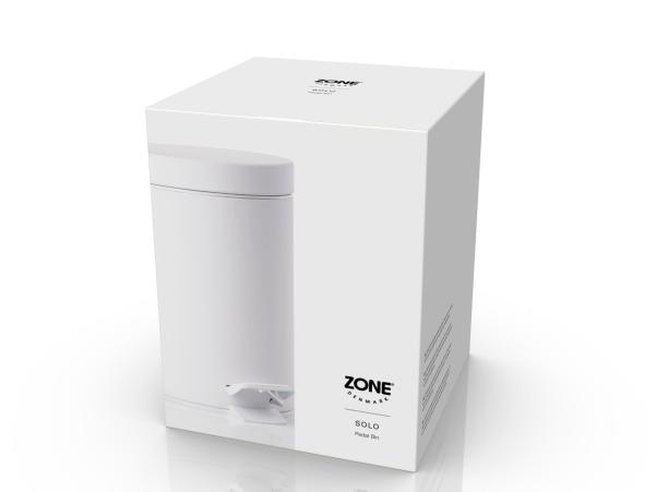 Bitz Zone Solo Pedal Bin Dia. 17 X 25 Cm 3 Liter White