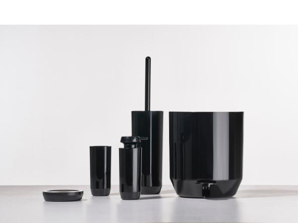 Bitz Zone Suii Toothbrush Mug Dia. 6.3 X 14.1 Cm Black