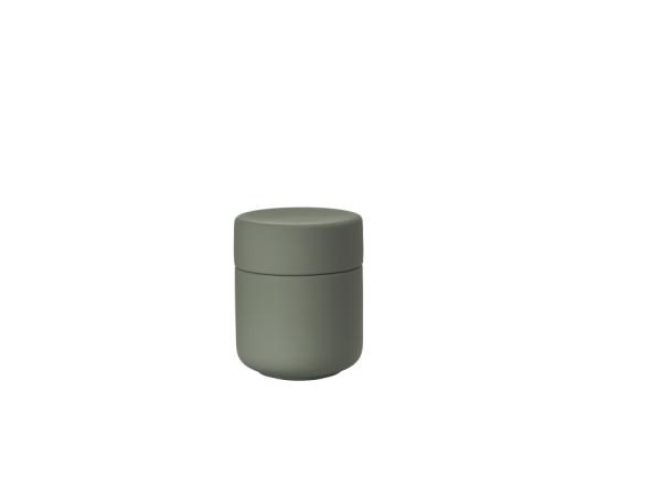 bitz Zone Ume Jar with lid Dia 8 3 x 10 3 cm Olive green
