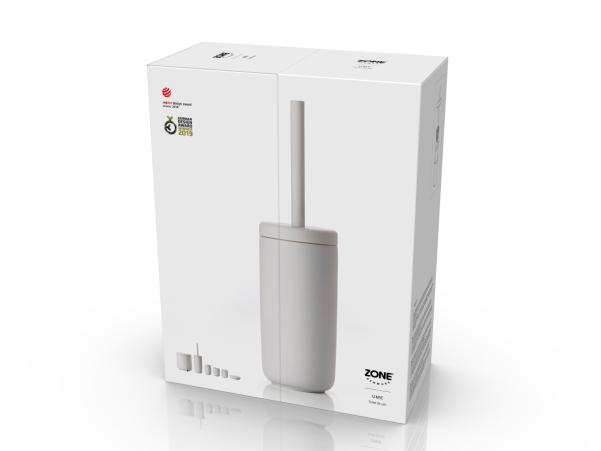 Bitz Zone Ume Toilet Brush Dia. 10 X 38 7 Cm Soft Grey