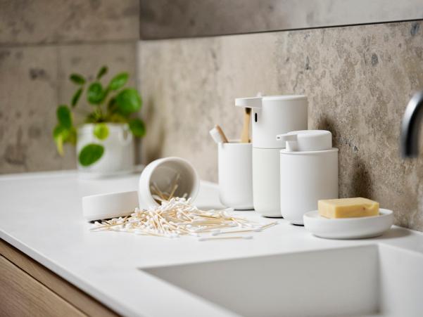 Bitz Zone Ume Toothbrush Mug Dia. 8 3 X 10 3 Cm White