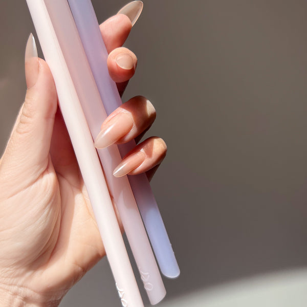 Bkr COTTON CANDY DEMI CUP STRAWS 500mL (16oz) SET OF THREE