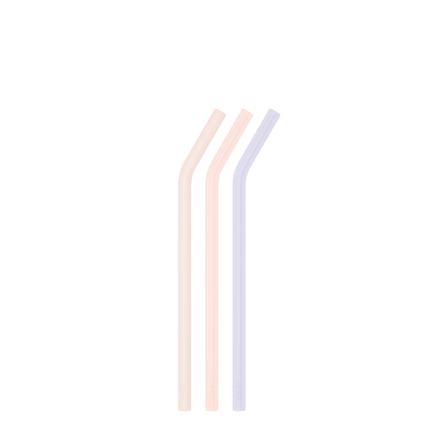 bkr COTTON CANDY LITTLE BOTTLE STRAWS 500ML (16 OZ) SET OF THREE