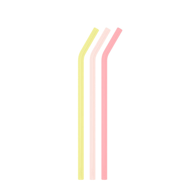 bkr LEMONADE STAND BIG BOTTLE STRAWS 1L (32OZ) SET OF THREE