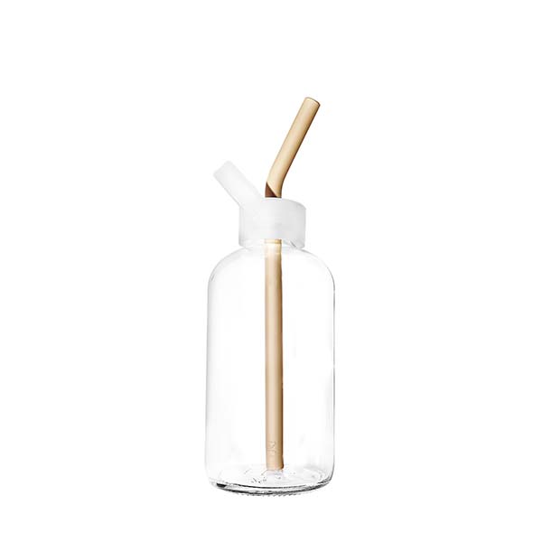 Bkr MALIN LITTLE BOTTLE STRAWS 500ML (16OZ) SET OF THREE