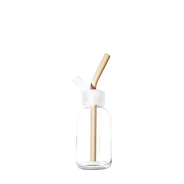 Bkr MALIN TEENY BOTTLE STRAWS 250ML (8OZ) SET OF THREE