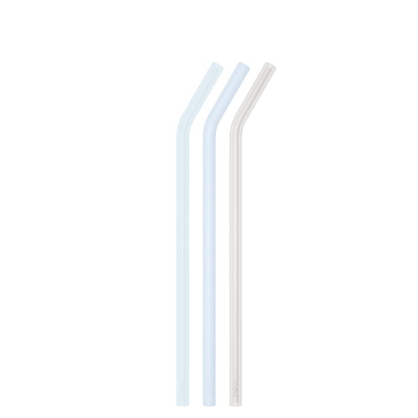 bkr SNOWDRIFT BIG BOTTLE STRAWS 1L (32OZ) SET OF THREE