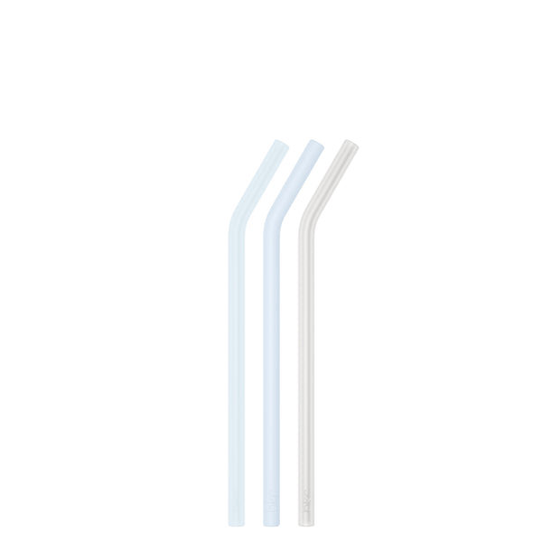 bkr SNOWDRIFT LITTLE BOTTLE STRAWS 500ML (16OZ) SET OF THREE