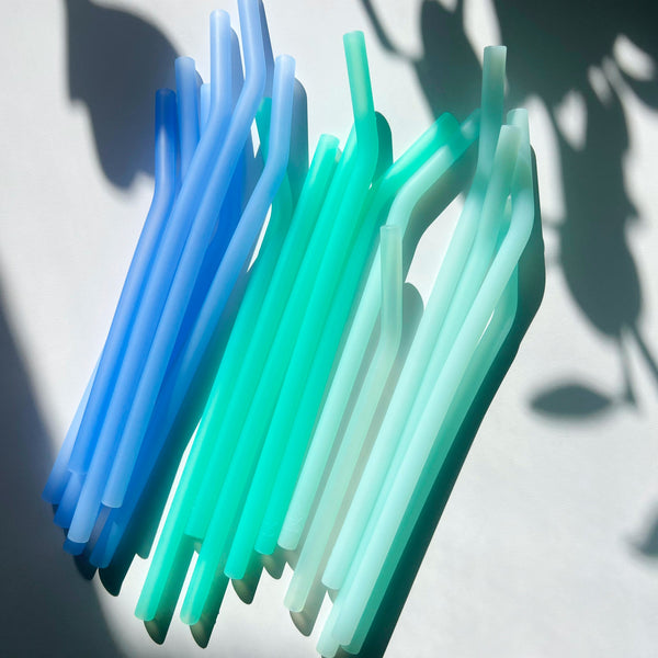Bkr SOUTHAMPTON DEMI BOTTLE STRAWS 650ML (22OZ) SET OF THREE