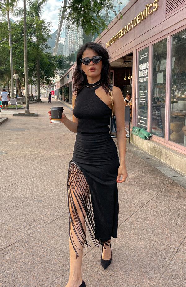 Black Coral Black Siren Tassel Skirt