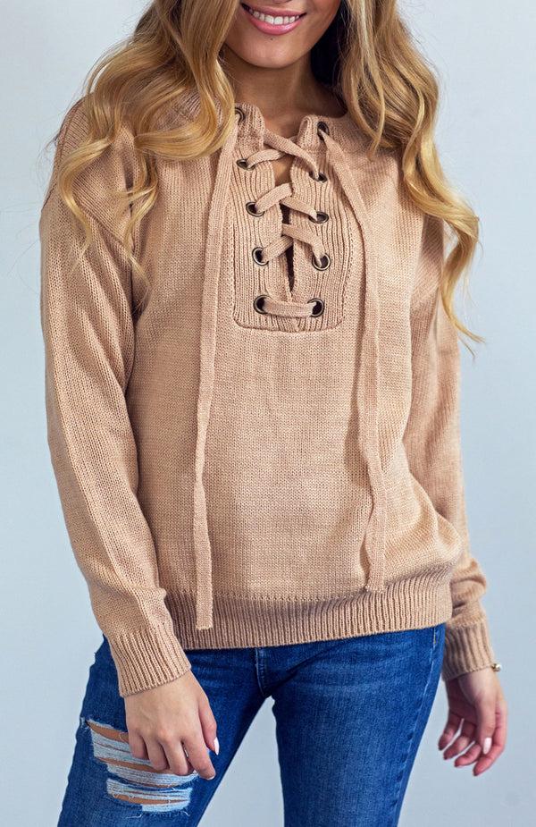 Black Coral Cinnamon Cream Knit Jumper