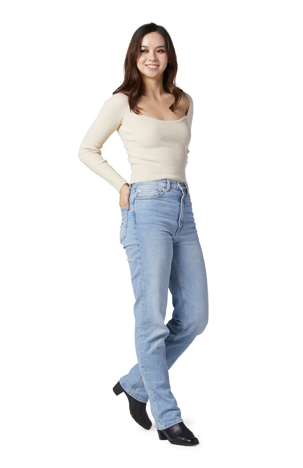 Black Coral Elmira Long Sleeve Knit Top