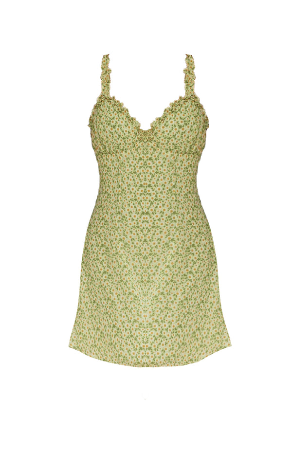 black coral Forest Fairies Floral Mini Dress