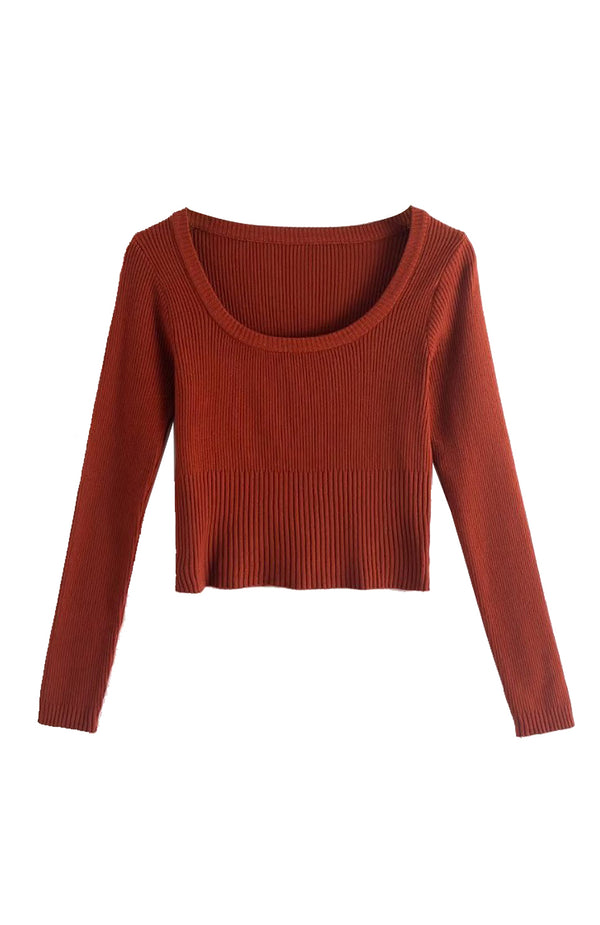 black coral Juniper Knit Jumper Red
