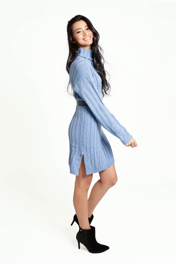 Black Coral Lavomatic Long Sleeve Knit Dress